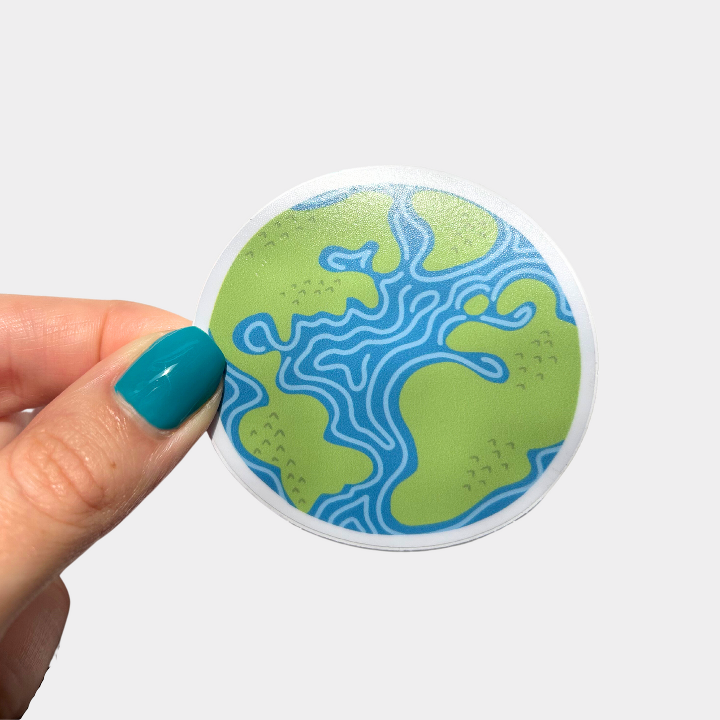 Earth Doodle Sticker